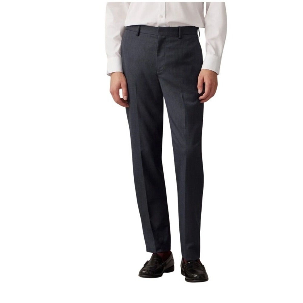 J. Crew Bowery Dress Pants Navy Blue Size 36x32 NWT $158 FLAW